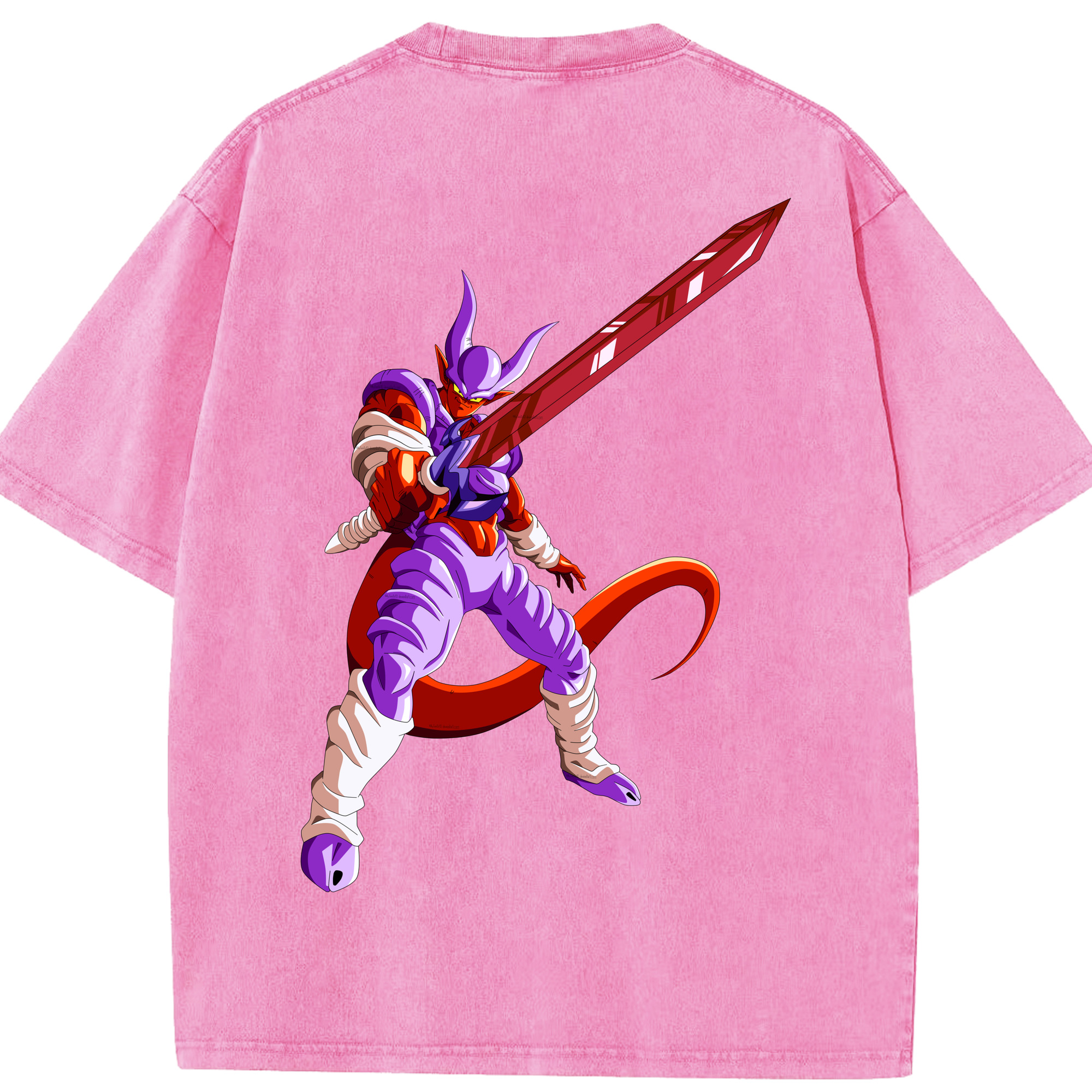 （画像用） ドラゴンボール ジャネンバ DRAGON BALL Janemba 綿100% ヴィンテージ風 半袖Tシャツ（背面プリント）